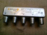 Úplne nový značkový DiSEqC prepínač Golden Interstar 1/3