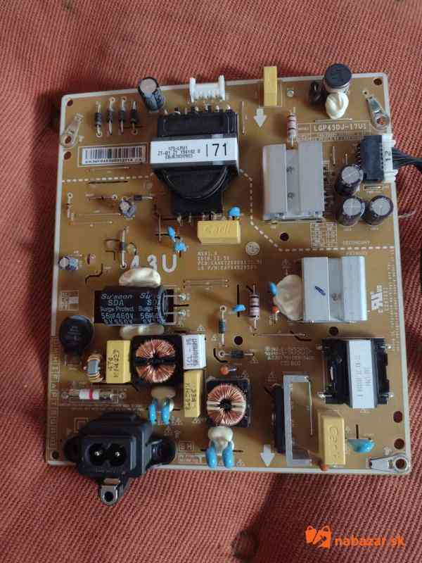 Nová doska zdroja do televízora LG 43UK6300. (1/3)