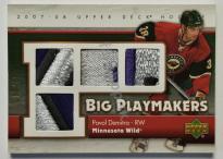 Upper Deck Big Playmakers Patches #BP-PD Pavol Demitra SN 09/10 (3/2)