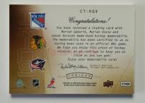 2009-10 Upper Deck The Cup Trios Patches #CT-HGV Hossa / Gáborík / Voráček SN 05 (3/2)