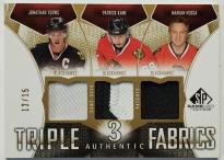 2009-10 SP Game Used Authentic Fabrics Triples Patches #AF3-HTK Hossa / Toews /  (3/2)