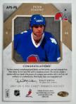 2007-08 OPC Premier Autographed Premier Stitchings #APS-PS Peter STASTNY 38/50 (3/2)