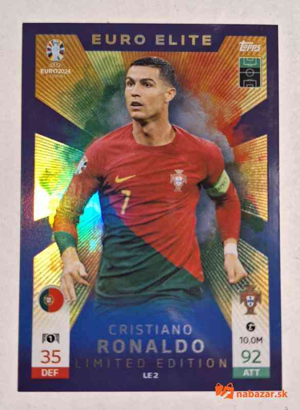 TOPPS Cristiano RONALDO - EURO ELITE LIMITED Edition EURO 2024 Match Attax- LE2 (1/1)