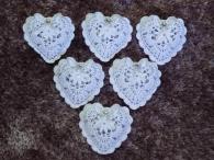 Háčkované vianočne ozdoby - srdiečko 1