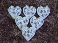 Háčkované vianočne ozdoby - srdiečko 5
