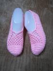 Háčkované papučky 47 (3/2)