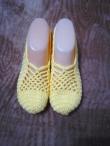 Háčkované papučky 48 1/2