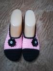 Háčkované papučky 72 1/2