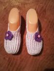 Háčkované papučky 5 1/2